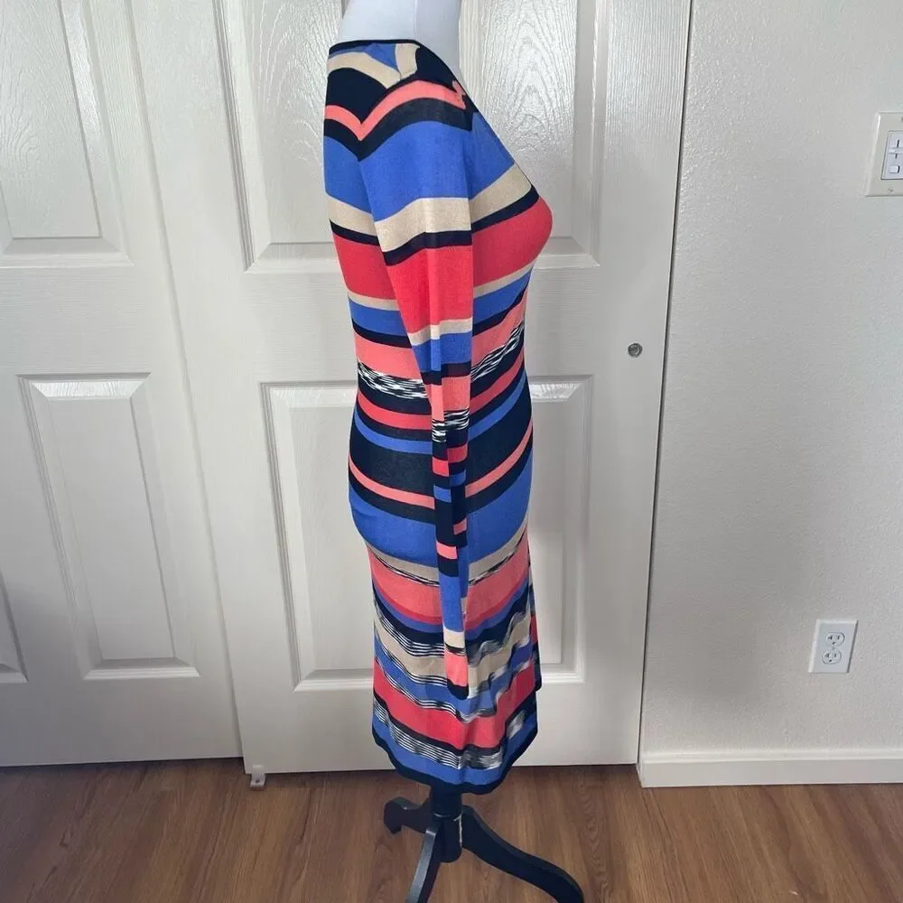 Trina Turk Long Sleeve Striped Dress Size Small